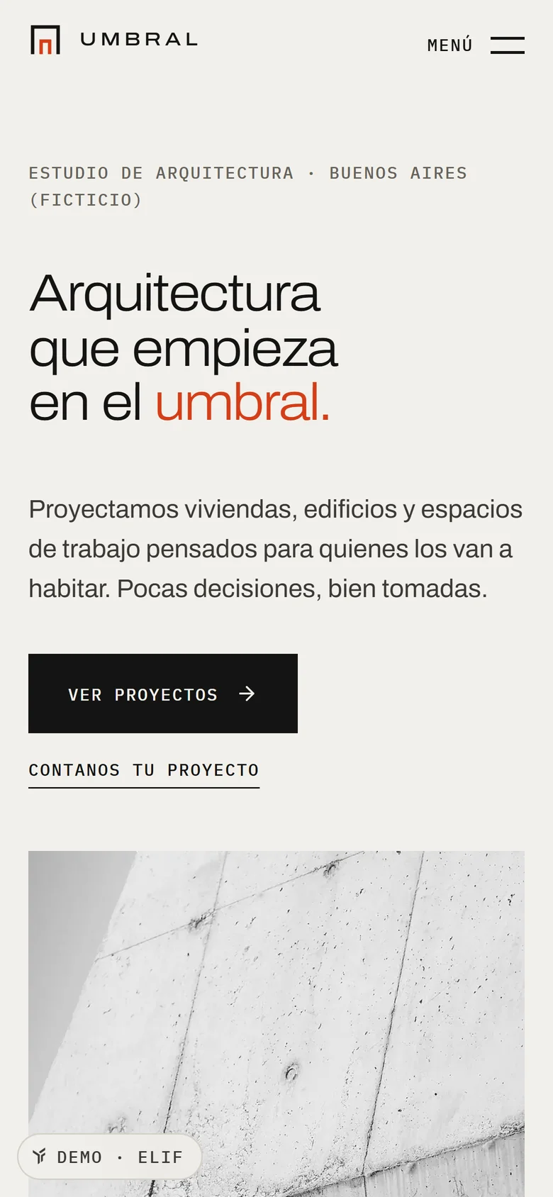 Umbral en el celular: inicio